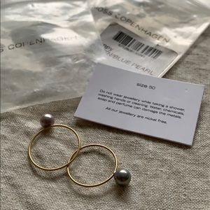 🖤 Moss Copenhagen pearl rings (set of 2)